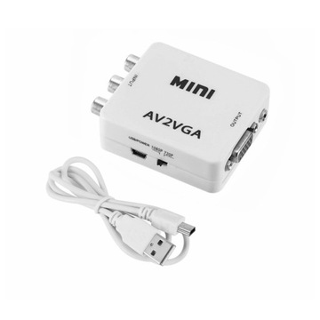 Конвертер изображения и звука из адаптера конвертера AV в VGA