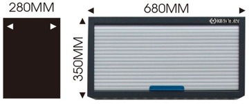 KING TONY 87D11-17A-KB Meble warsztatowe szafka wisząca z roletą niebieska