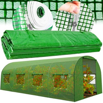 FOLIA ZAMIENNA POSZYCIE NA TUNEL OGRODOWY SZKLARNIA 4x2,5x2m 10m² FOLIAK UV