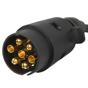 СПИРАЛЬНЫЙ КАБЕЛЬ 7-контактный, 3 м. УДЛИНИТЕЛЬ ДЛЯ ПРИЦЕПОВ. КАБЕЛЬ ПРИЦЕПА, 2 РАЗЪЕМА.