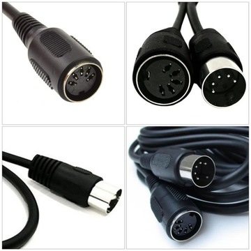 Удлинительный MIDI-кабель для инструмента, 5-контактный аксессуар