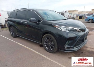 Toyota Sienna III 2022 Toyota Sienna 2022r., XSE, 2.5L, od ubezpieczalni 2.5 Hybryda 192KM