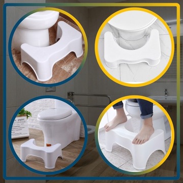 Подставка для ног для унитаза, платформа для ванной, табурет, WHITE DURABLE для унитаза +