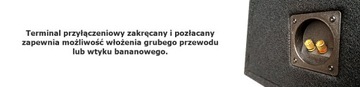 Закрытый корпус сабвуфера, коробка 25см 22л МДФ