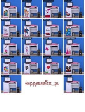 BIURKO HAPPY B11 - RÓŻ - POKÓJ DZIECIĘCY