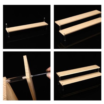 Acrylic Display Stand Counter Retail Riser 4 Tiers