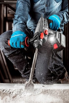 GRAPHITE SDS+ Аккумуляторная ударная дрель 18 В, бесщеточный + аккумулятор + зарядное устройство