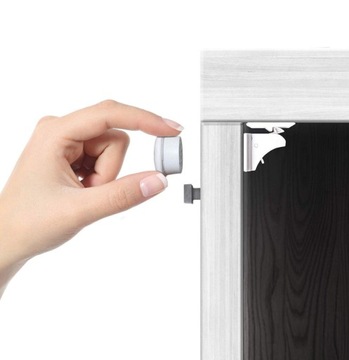 ЗАМОК МАГНИТНЫЙ ДЛЯ МЕБЕЛЬНЫХ ШКАФОВ ЗАМКИ ДЕТСКИЕ 10 шт.