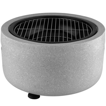 Садовый камин с угольным грилем и садовым камином с крышкой