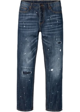 B.P.C męskie jeansy proste nakrapiane r.31