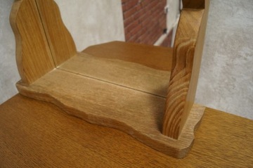 ЗЕРКАЛО В ДУБОВОЙ РАМЕ С ПОЛКОЙ из МАССИВА ДУБА d-550