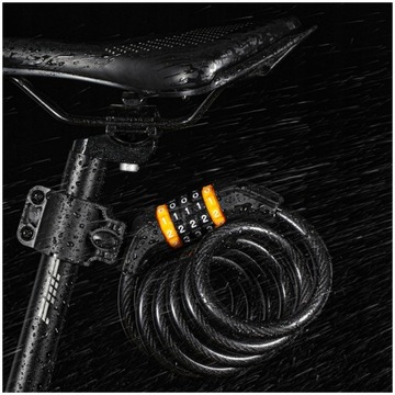 ЗАЩИЩАЮЩИЙСЯ от КРАЖИ ТРОСОВОЙ ЗАМОК, МОТОЦИКЛ, С КОМБИНАЦИЕЙ