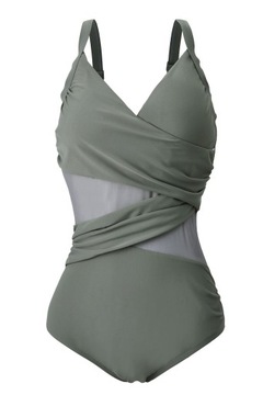 Wyszczuplający czarny strój kąpielowy M-4XL Kolory