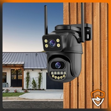 Двойная камера Wi -Fi Smart Rotary Smart 8mpx Ultrahd Zoom Application