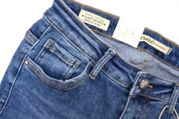 M.Sara niebieskie jeansy spodnie jeansowe boyfriend mom jeans life's XS 34