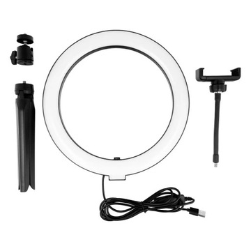 Ring Stream RGB LED кольцевой светильник 10 дюймов с держателем для телефона