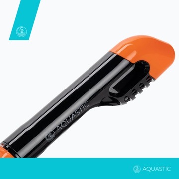 Детская полнолицевая маска для снорклинга AQUASTIC KAI оранжевая XS