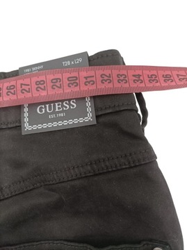 GUESS W2RA46W93CE JBLK, damskie jeansy / rurki, r.28/29