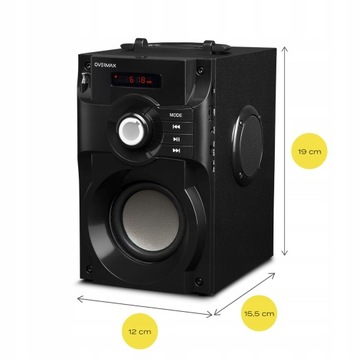 OVERMAX BLUETOOTH БУМБОКС РАДИО FM SD USB ДИНАМИК