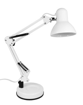 LAMPKA BIURKOWA NA BIURKO KREŚLARSKA E27 BIAŁA