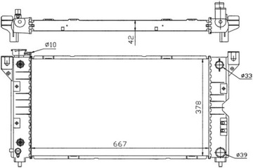 CHLADIČ CHRYSLER VOYAGER 2.0-3.8 96-01