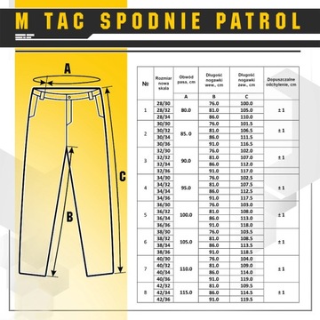 M-Tac Spodnie Patrol Gen II Flex Black 26/30