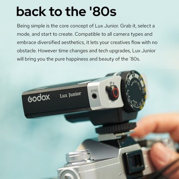 Вспышка для фотоаппарата Godox Lux Junior Retro GN12 6000K