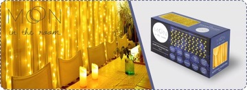 РОЖДЕСТВЕНСКИЕ ЕЛОЧНЫЕ СВЕТИЛЬНИКИ БОЛЬШАЯ СВЕТОВАЯ ЗАНАВЕСА 3X3M ПЛОТНЫЕ СВЕТОДИОДНЫЕ СВЕТИЛЬНИКИ