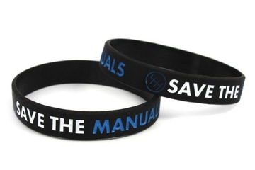 Opaska silikonowa Save the Manuals Czarna