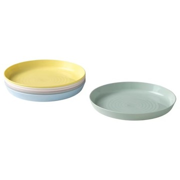 IKEA KALAS talerz różne kolory 6 szt.