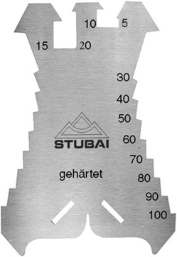 STUBAI szablon traserski, znacznik do blach, rysik 278601