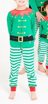 Новогодняя пижама ELF на праздники 1-2 лет, хлопок Е6145, детский комплект