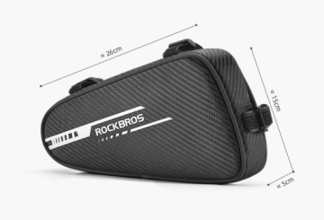 Сумка на велосипедную раму на молнии 1,2л ROCKBROS B75