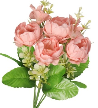 SZTUCZNE KWIATY GAŁĄZKI ROŚLINY PEONIA PIWONIA JAK ŻYWA
