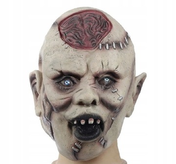 SILIKONOWA MASKA HORROR CZASZKA TRUP HALLOWEN