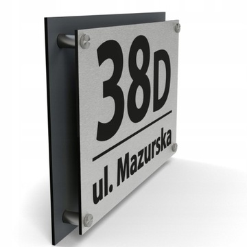 Tabliczka tablica ADRESOWA numer domu numer na dom ALUMINIOWA 30x20 W2