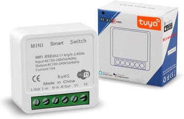 DOPUSZKOWY WŁĄCZNIK SMART PRZEKAŹNIK WiFi TUYA Pomiar energii