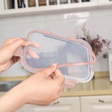 Пищевая контейнер тепло -устойчивый герметичный ланчбачок + бесплатно