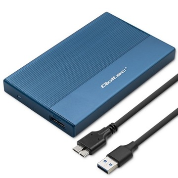 QOLTEC 52276 Синий дисковый корпус