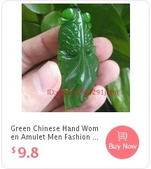 Jade Pendant Bat Necklace Jewelry Amulet Fashion Carved Double-sided for