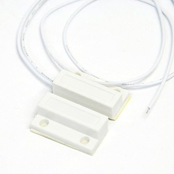 Czujnik drzwiowy kontaktron HO-03L biały