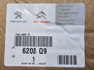 PEUGEOT 207 LIFT ГАЛОГЕННАЯ ПРОТИВОТУМАНКА ПЕРЕДНЯЯ ПРАВАЯ ЛЕВАЯ НОВАЯ OE 9688343780