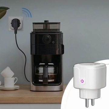 ИНТЕЛЛЕКТУАЛЬНАЯ ВИЛКА УМНАЯ РОЗЕТКА С ВАТТМЕТРОМ 230 В 20 А WIFI TUYA