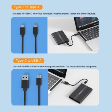 Корпус Qoltec | Отсек для M.2 SSD | SATA | NVMe | USB-C | DUAL 2 x 2