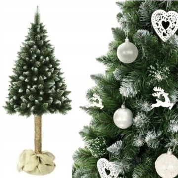 ИСКУССТВЕННАЯ РОЖДЕСТВЕНСКАЯ ЕЛЬ НА СТОЛБИКЕ АЛМАЗОВОЙ СОСНЫ 220 СМ