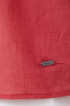 Pepe Jeans NH4 zcp czerwona koszula długi rękaw falbanki haft Elisa M