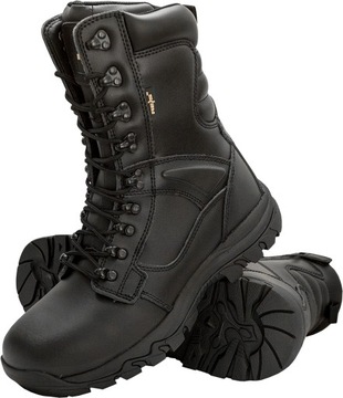 Buty bezpieczne wysokie skóra kozak robocze kozaki z noskiem BRPATROL 40