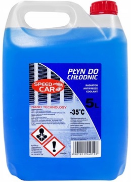 PŁYN DO CHŁODNIC CHŁODNICZY G11 NIEBIESKI 5L -35°C Speedcar NANO TECHNOLOGY