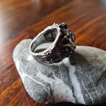 СЕРЕБРЯНОЕ КОЛЬЦО С ПЕЧАТКОЙ ГЛАЗ ПРОРОКА ЗЛОГО ГЛАЗА R22