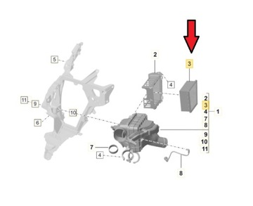 FILTR VZDUCHU LEVÝ PORSCHE 911 992 992129620